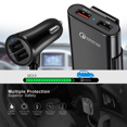 thumbnail image 2 of 4 Multi Ports Usb C Car Fast Charger, Qc3.0 Cigarette Lighter Adapter，common For Cars And Trucks, Can Be Used For Rear Charging, 2 of 4