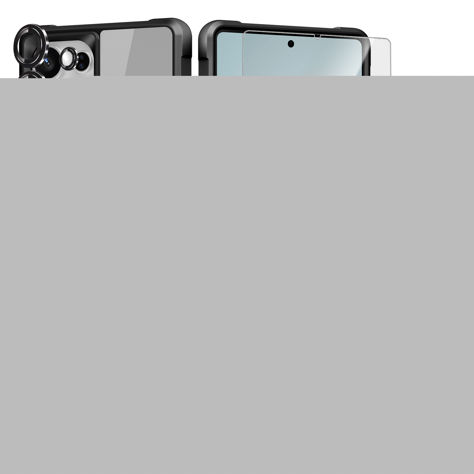 Dteck Magnetic for Samsung Galaxy S25 Ultra Case with Screen Protector Camera Lens Cover, Compatible with MagSafe, Military Grade Drop Ring Holder Translucent Slim Hard Back Soft Edge,Black