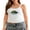White, variant on Michellecmm Women's Slim Fit Scoop Neck Bowl Cherry Print Crop Tank Tops