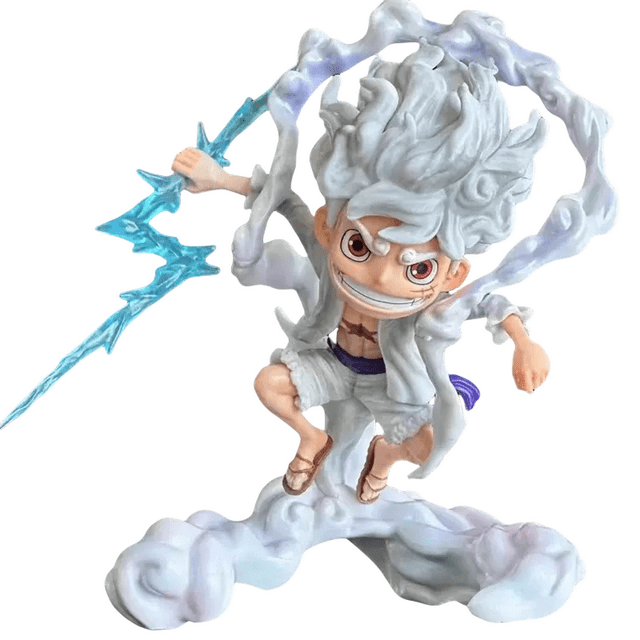 Figuras ornamentales de una sola pieza, versión Luffy Q, PVC, más de 14 años