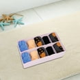 thumbnail image 5 of Plastic Drawer Organizer Bra Underwear Socks Cube Basket With 5 Grids (Pink), 5 of 8