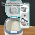 GNFQXSS Airtight Rice Dispenser ，Cover Rice Bucket for Cereal Grain
