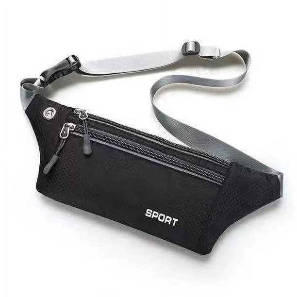 multifuncional para deportes al aire libre ajustada para teléfono móvil estudiante de moda versión coreana bolsa de mensajero informal bolsa de pecho negro 2 piezas ShuxiuWang 9024735011651