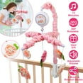 thumbnail image 4 of Baby Mobile for Crib TeqHome Pink Floral Musical Crib Mobile for Baby Girls Digital Music Box with 12 Melodies 3 Modes, 4 of 11