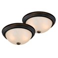 thumbnail image 1 of Double Pack 13 in. Flush Mounts - Pack de 2 - Bronze Frotté à l'Huile, 1 of 1