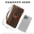 thumbnail image 2 of AlmosTen Wallets for Women PU Leather with RFID Blocking Large Capacity Credit Card Holder Ladies Phone Clutch Travel Long Purse Wristlet Wallets for Women,Leopard, 2 of 11