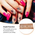 thumbnail image 4 of Jumpingount Presione uñas postizas removibles parche de manicura artificial decoraciones pulido profesional niña herramientas de belleza hogar Arte de uñas Naranja, 4 of 6