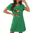 thumbnail image 5 of WJHWSX Nightgowns for Women,Womens Nightgown,Moisture Wicking,Comfort Fit,Printed,Green,S(US:4), 5 of 5
