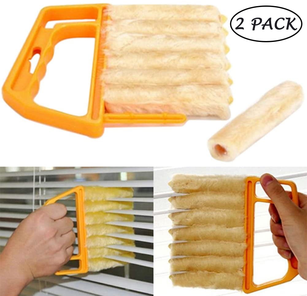 VONTER Window 7 Finger Dusting Cleaner Tool Mini Blind Duster Brush Dust Clean