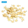 thumbnail image 3 of Pentagram Charm, 50Pcs Star Pendants Bulk Mini Pentagram Charm Pendants for Jewelry Making, Golden, 3 of 5