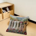 thumbnail image 4 of Soft 3D Alpaca Print Pillow Cover with Hidden Zipper - Flock Fabric Decorative Cushion Case for Sofa and Living Room, 4 of 6