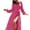 Hot Pink Dress, variant on Women's Workout Holiday Solid Color Pleated V Neck Bandage Fall Dress Tea Length A Line Dress Clearance Long Sleeve Spring Elegant Casual Side Split Fashion Brown M
