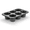Black, variant on ROLUXENTIA 6-Cavity Popover Pan, Non-Stick Stainless Steel Baking Tray for Muffins, Cupcakes and Breads