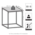 thumbnail image 3 of Furinno CAMNUS Metal Frame Nightstand Toolless Side/End Table Columbia Walnut, 3 of 4