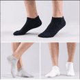 thumbnail image 5 of BENJM 12 Pairs Mens Womens Ankle Socks Sport Cotton Crew Socks Low Cut Invisible (Black), 5 of 9