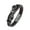 Brown, variant on Raymard Mens Skull Double Row Leather Bracelet,Skull Blue Braided Bracelet for Men, Mens Punk Jewelry