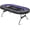Black, variant on RayChee 84 inch Poker Table Foldable, 10 Player Folding Texas Holdem Table w/Inlaid LED Light, 2 USB & 2 Type-c Ports, Portable Blackjac for Texas Card Game w/Cup Holders and Padded Rails(Black)