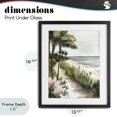thumbnail image 4 of Stupell Industries Rustic Lodge Coastal Calm Palm Tree Pathway Black Framed Print Under Glass, 13 x 16, by Riley B, 4 of 8