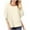Beige, variant on Womens Tops Fashion Women Short Sleeve Garment Comfortable Breathable Round-Neck Blouses Tops Plus Size Tops for Women