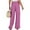 Hot Pink2, variant on Annhoo Women's Wide Leg Pants Casual Solid Color High Waist Drawstring Trousers with Pocket Flowy Loose Vacation Bottoms