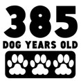 thumbnail image 3 of CafePress - 385 Dog Years Old Pajamas - Women's Light Pajamas, 3 of 4