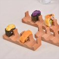 thumbnail image 3 of Wood Sushi Tacos Holder Taco Stand Serving Rack Divider Taco Rack Tray Plates for Home Restaurant Dining E, 3 of 7