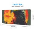thumbnail image 3 of Pofeuu Hawaiian Style Bald Eagle Print Desk Mat for Keyboard and Mouse，Computer Desk Matt for Desktop，Large Mouse Pad for Desk，Desk Pads on Top of Desks 12x31.5in, 3 of 8