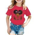 thumbnail image 1 of Zecgelong T-Shirt Décontracté à Manches Courtes et Col Rond pour Filles, Imprimé Dessin Animé, Taille 2-4 Ans, 1 of 4