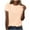 Beige, variant on Staron Women's Casual Short Sleeve Tops Solid Color Round Neck Pullover Shirts Spring Summer Fashion Basic Tees, Hot Pink S