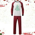 thumbnail image 2 of Mrzhqd Family Matching Christmas Pajamas Christmas Pajamas Set Long Sleeve Plaid Tops With Pants Cute Fsshion Winter Sleepwear,Red,Size Xl, 2 of 3