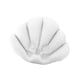 thumbnail image 4 of Almohada de baño inflable con forma de concha que ahorra espacio y es fácil de colocar con ventosa. blanco, 4 of 9