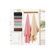 thumbnail image 3 of 2 Piezas Toallas Baño Completo Grande 70×140 Cm Marrón Y Negro, 3 of 3