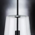 thumbnail image 4 of Luxury Colonial Indoor Pendant, 15.875''H x 10.5''W, with Modern Farmhouse Style Elements, Contemporary Design, Midnight Black Finish and Clear, UHP3101, 4 of 5