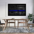 thumbnail image 5 of Thin Blue Line American Flag Poster Decorative Painting Canvas Wall Art Living Room Posters Bedroom Painting,Unframe-style,12x18inch(30x45cm), 5 of 8