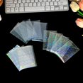 50pcs Board Game Card Sleeves Sweet Heart Foil Transparent Laser Clear