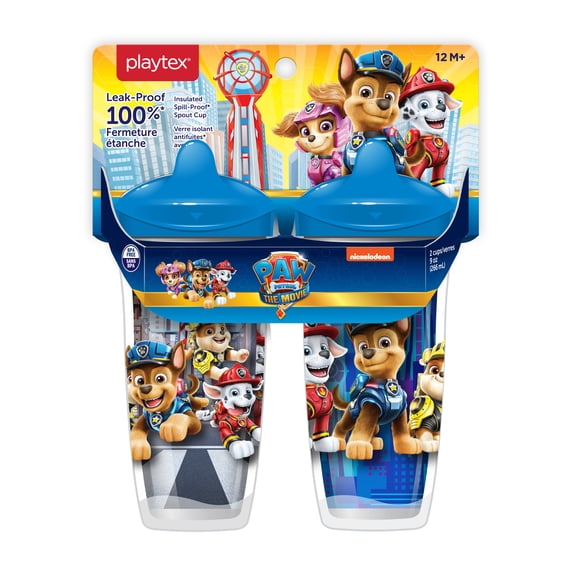 Playtex stage 3 Paw Patrol Boy Movie insulated sippy cup 9oz. 2pk