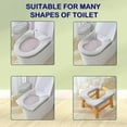 thumbnail image 7 of Toilet Seat Cover, Soft Thicker Warmer, Bathroom Pad, Washable Reusable with Snaps, Universal Fit for Most Toilets, Stretchable Fiber Cloth Covers | Gray KTFgvq, 7 of 7