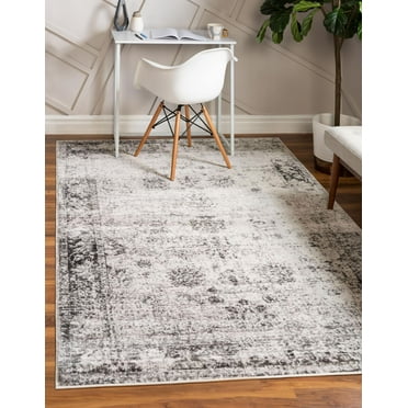Rugs.com Monte Carlo Collection Rug – 9' x 12' Gray Medium Rug Perfect For Living Rooms, Large Dining Rooms, Open Floorplans