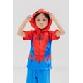 thumbnail image 3 of Marvel Spider-Man Hooded Athletic T-Shirt and Mesh Shorts Outfit Set Toddler to Big Kid, 3 of 5