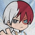 thumbnail image 4 of Manta de felpa JUST FUNKY My Hero Academia Mha-Sky Blue, 4 of 4