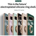 thumbnail image 2 of Funda para Samsung Galaxy S10(Verde), Funda Elegante Silicona TPU Delgada Suave Colorida Funda a Prueba de Golpes con Soporte de Anillo Magnético para Samsung Galaxy S10, 2 of 5