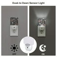 thumbnail image 3 of Cauagu Wildflower Watercolor 1 Print LED Nightlight,0.5W Night Lights Plug into Wall 1 Pack with Dusk-to-Dawn Light Sensor Soft Glow Lamp for Bathroom Adult Hallway-UK, 3 of 7