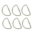 thumbnail image 3 of 6x Llavero con Bloqueo de Tornillo, Mosquetón con Tornillo, Hebilla Colgante Portátil, Anillos en D de Acero Suave, Mosquetón de Bloqueo Pequeño, Clip , Plata, 3 of 8