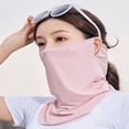 thumbnail image 4 of Mdesiwst Summer Sunscreen Sun Protection Ice Silk Face Guard Outdoor Hanging Ear 360 Degree Protection Riding Face Guard, 4 of 7