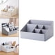 thumbnail image 4 of Caja de Almacenamiento de Cosméticos, Estante Organizador de Maquillaje de Acabado de Escritorio Multifunción para Encimera, Cepillos para El Hogar, U Gris azul Salvador Organizador de escritorio, 4 of 7