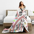 thumbnail image 6 of Baseball Blanket - Baseball Blankets Baseball Gifts for Boys Kids Adult Plush Blanket for Couch Bed Sofa Home Decor 60"x80", 6 of 6