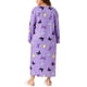 thumbnail image 3 of Pijamas de talla grande para mujer Agnes Orinda, vestido de dormir de manga larga con cuello redondo, bata de noche casual para el Día de San Valentín 1X púrpura claro, 3 of 6