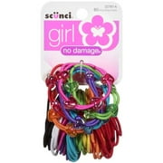 Conair Scunci 2 mm Mixed Girl Elastics, 60 Pack