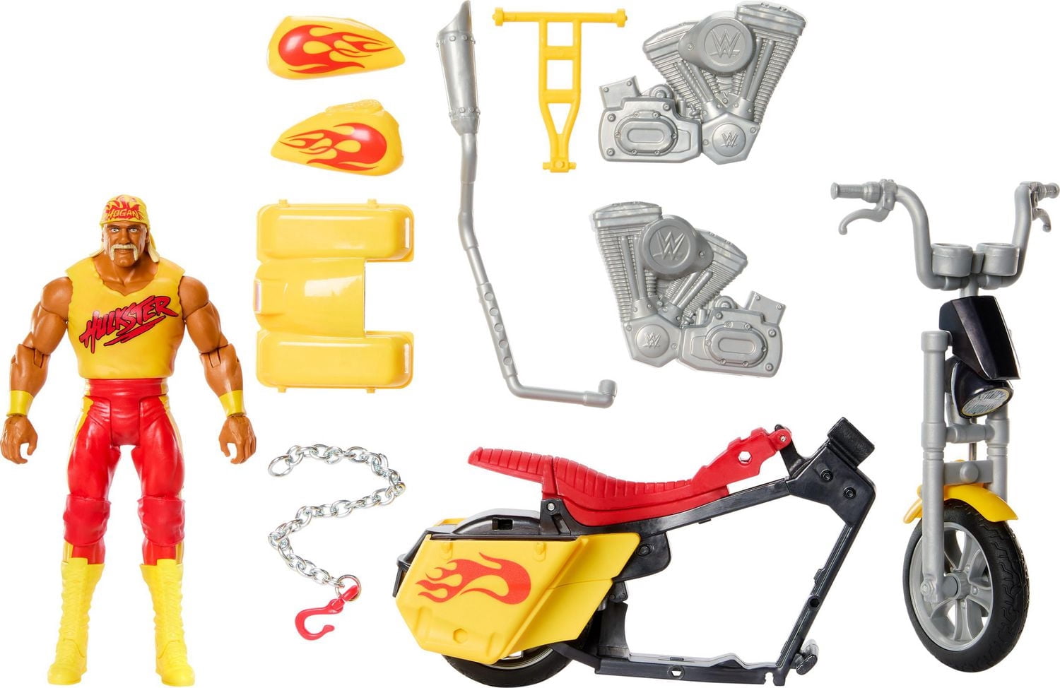 WWE Wrekkin Python Power Slamcycle Vehicle with Hulk Hogan Action