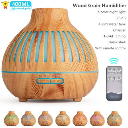

550ml Aroma Essential Oil Diffuser Ultrasonic Air Humidifier Wood Grain LED Lights Xaomi Electric Aromatherapy Diffuser For Home